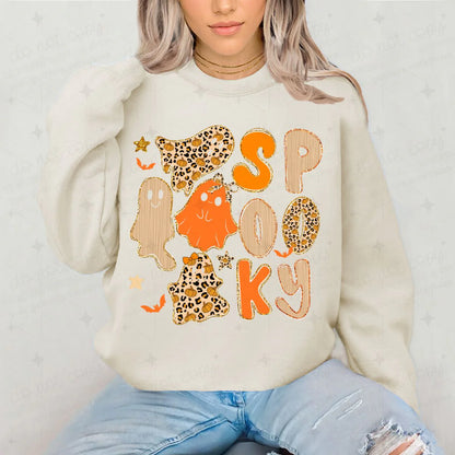 Gildan Softstyle Spooky Leopard Orange/Gold