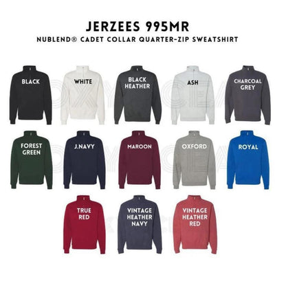 1/4 Zip Pumpkin Monogram