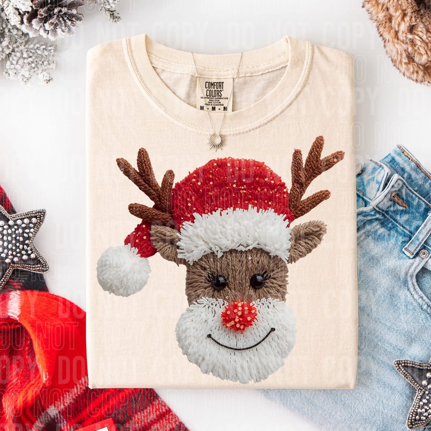 Faux Yarn Rudolph
