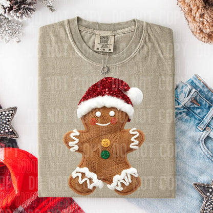 Faux Yarn Gingerbread Man