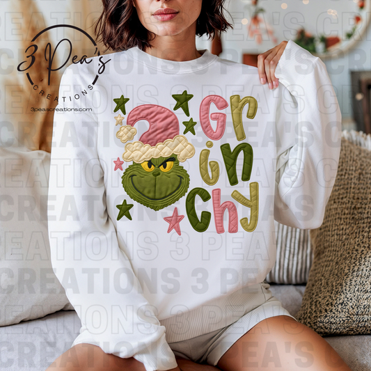 G Man Doodle Faux Puff Material