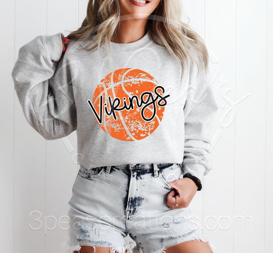 Vikings Distressed Basketball