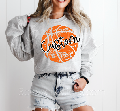Custom Distressed Basketball