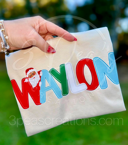 Custom Traditional Alpha Set no Bow (No Glitter Effect)