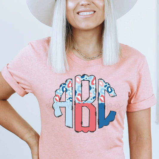 Patriotic Leopard Monogram (OC)