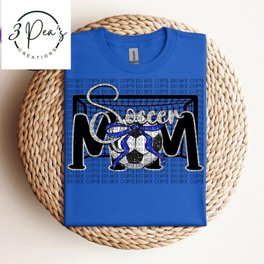Blue Soccer Ball with Bow