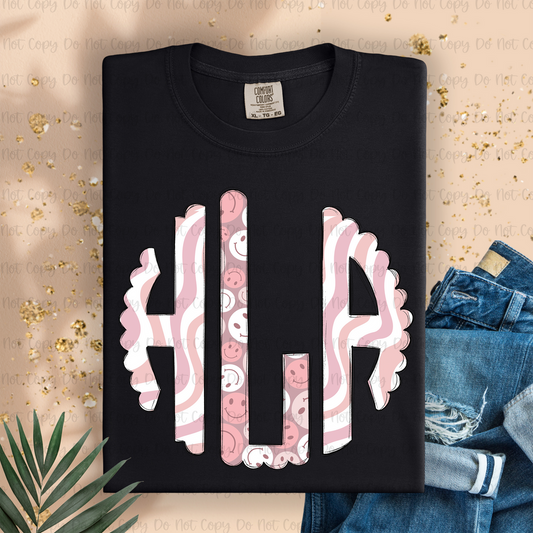 Retro Smiley Monogram
