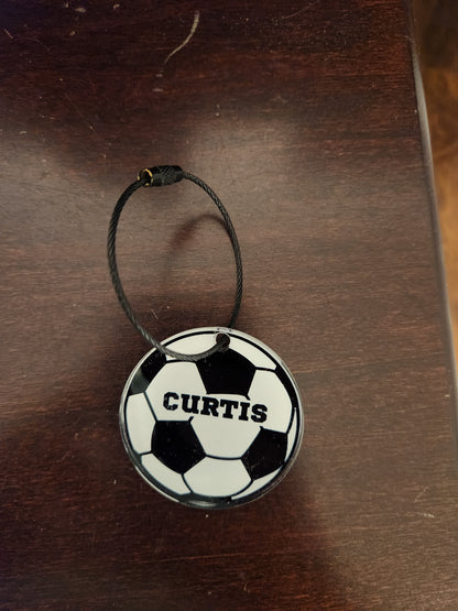 Monogram/Logo 2" Circle Keyring/Bag Tag