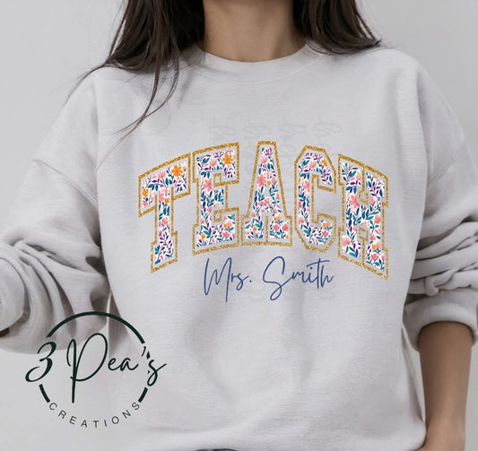 Custom Floral Teach