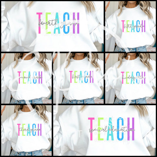 Custom Colorful Teach
