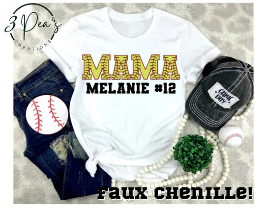 Softball Mama Name & # (OC)