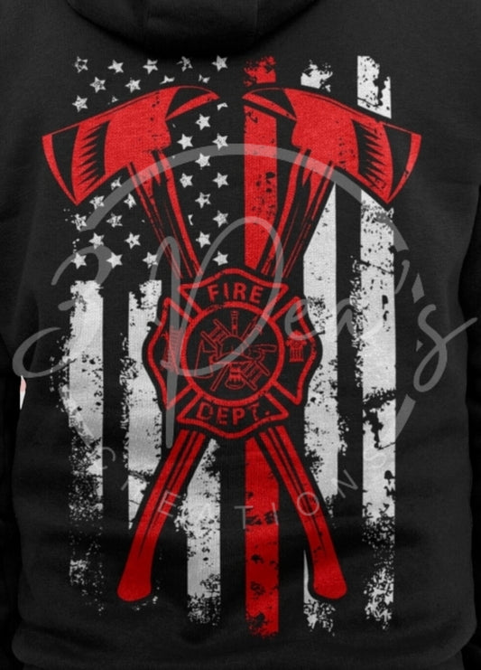 Fire Cross Axe Flag (E)