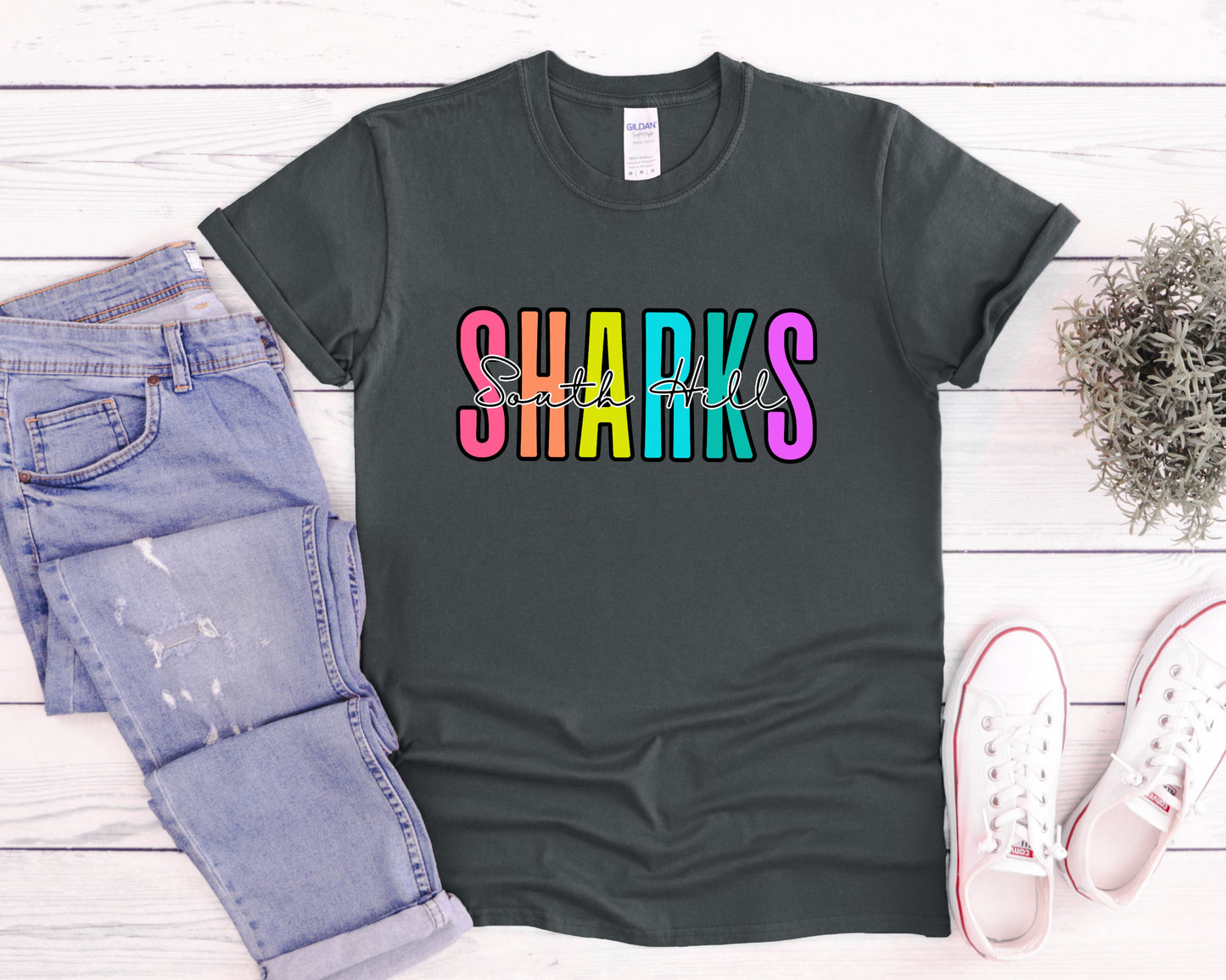 SHE Sharks Colorful Words