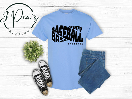 Baseball Twisted (Black and White)